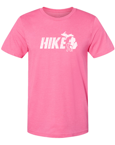 Hike Michigan Unisex T-Shirt: Heather Lake Blue / XXL