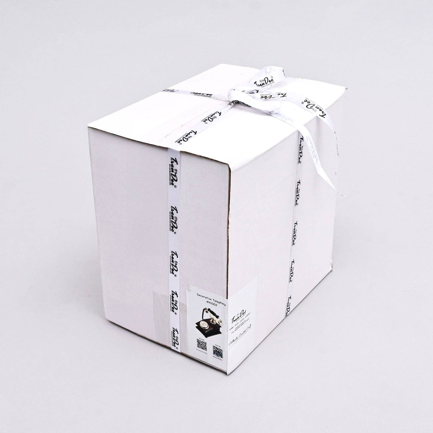Vintage-Inspired Antique Telephone Sculpture - 9x6x9"