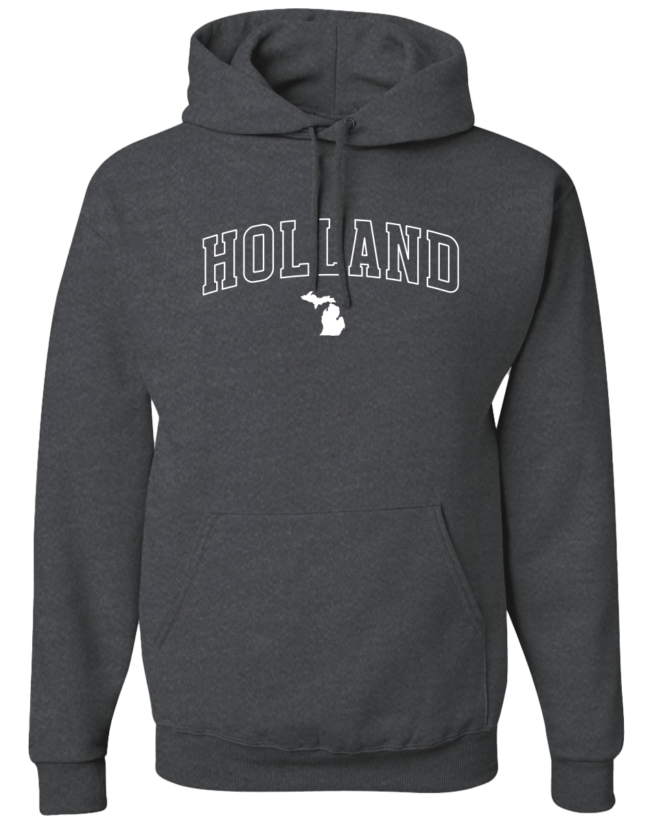 Holland Hoodie: Dark Heather Grey / XXL