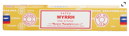 SATYA NAG CHAMPA MYRRH 15 GM Incense Sticks: Per Piece