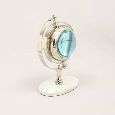 Decorative Dual Side Table Clock-Compass-Desk Clock