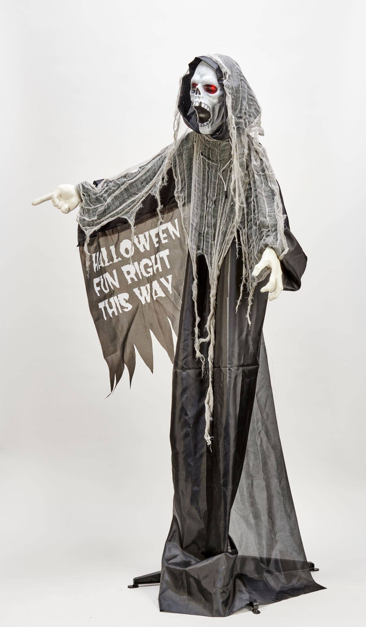 66" Standing Animated Light Up Reaper With Directions