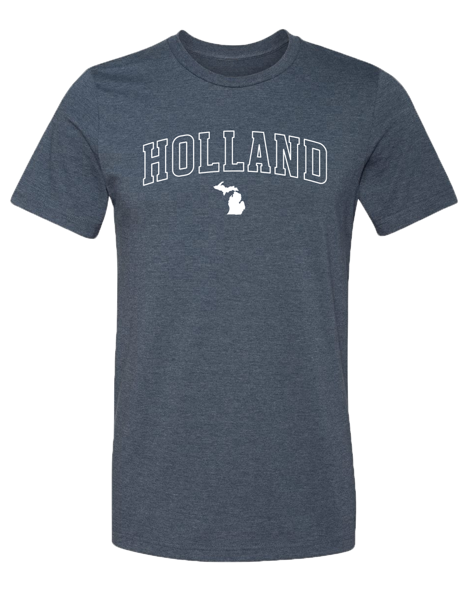 Holland Unisex T-Shirt: Heather Lake Blue / XXL