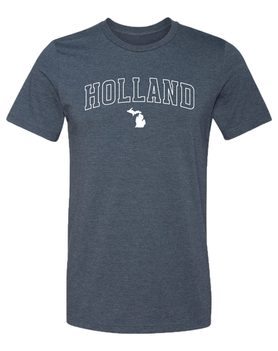 Holland Unisex T-Shirt: Heather Lake Blue / XXL