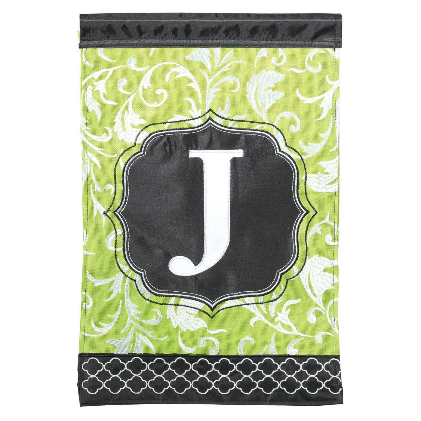 😲 Special Buy!  FLAG DBAPP MONOGRAM J GREEN & BLACK