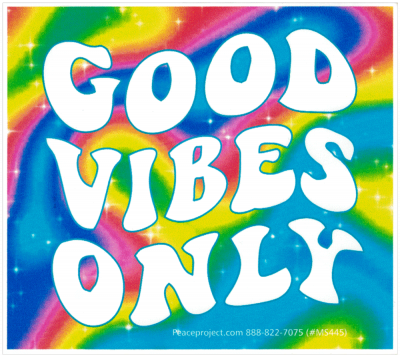 Good Vibes Only – Small Bumper Sticker / Decal