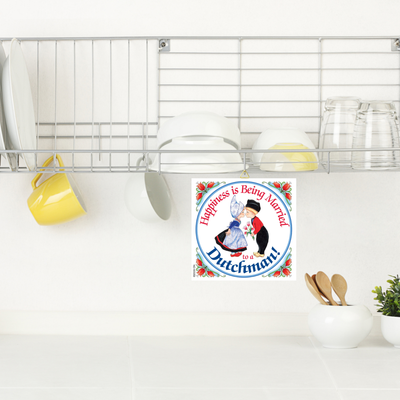Decorative Wall Plaque Happiness Married Dutchman