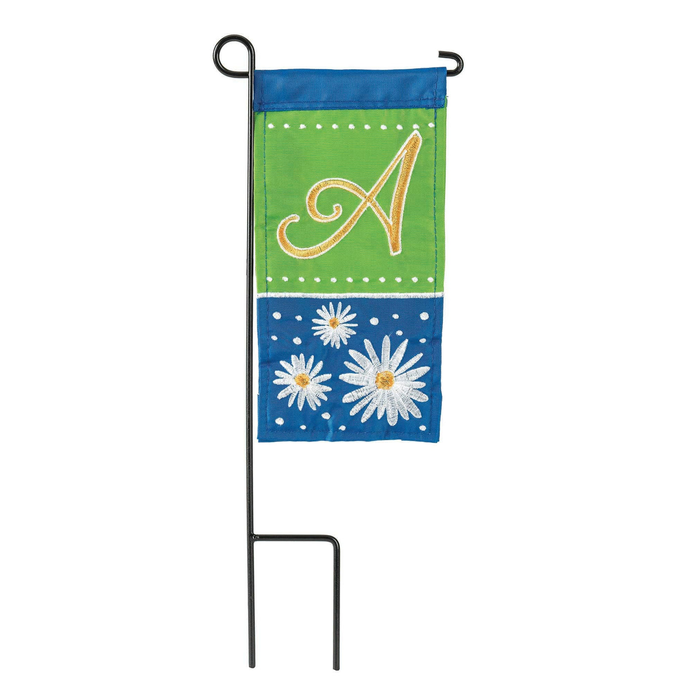 😲 DAISY MONOGRAM MINI FLAG 18 PC  ASSORTMENT WITH DISPLAY