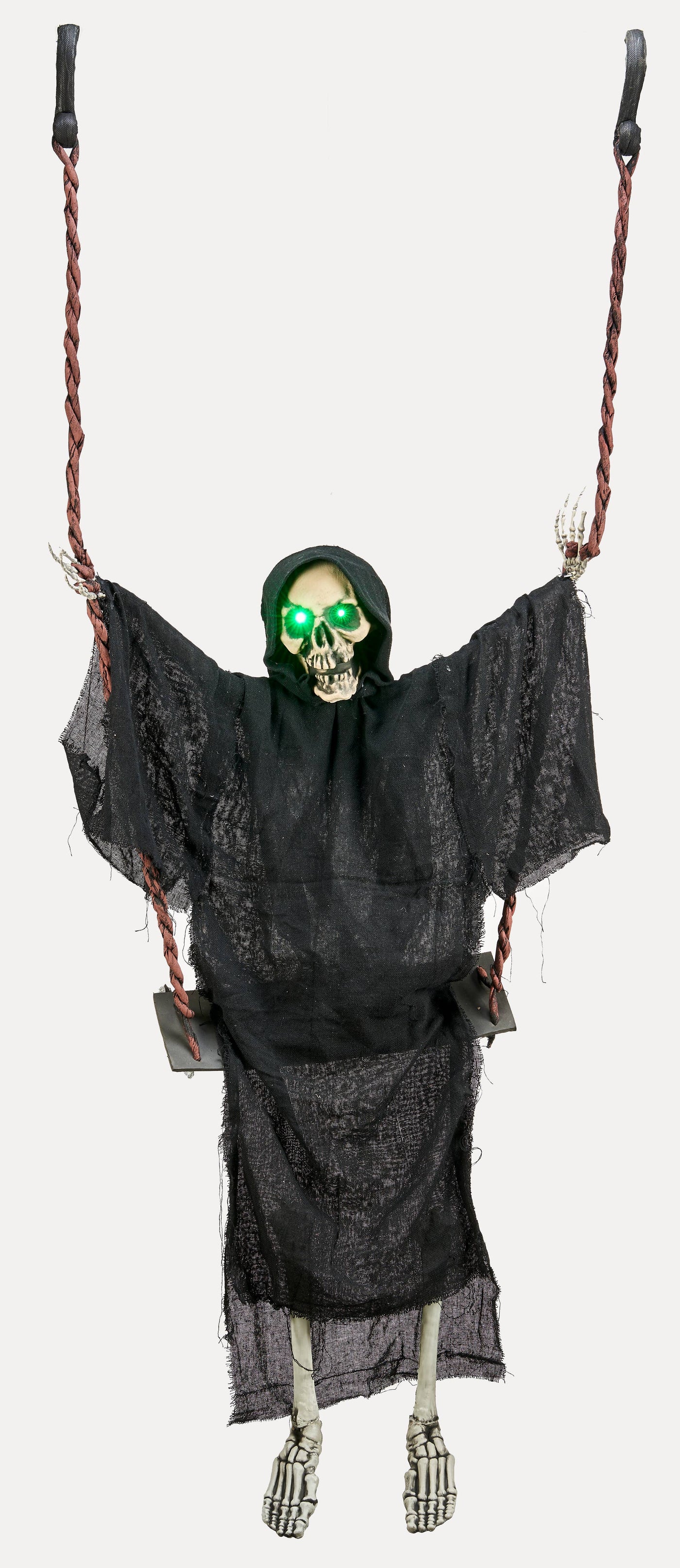 70" Animated Halloween Reaper On Swing