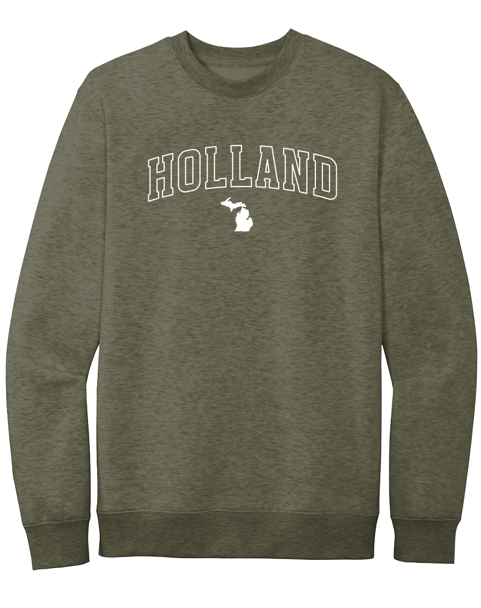 Holland Crewneck Sweatshirt: Heather Royal / 2XL