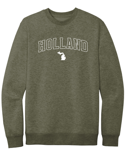 Holland Crewneck Sweatshirt: Heather Royal / 2XL