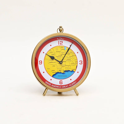 Decorative Desk Clock - Table Clock: 10x1.75x12"