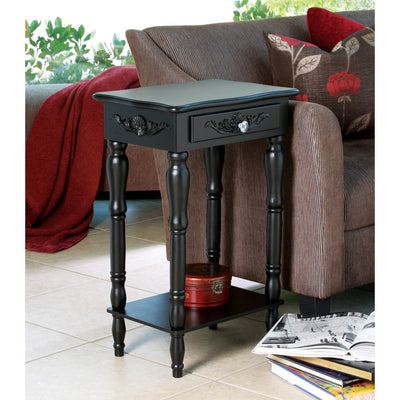 COLONIAL CARVED SIDE TABLE