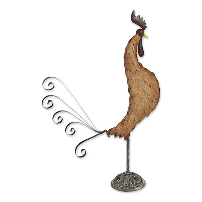 METAL SCULPTURE ROOSTER