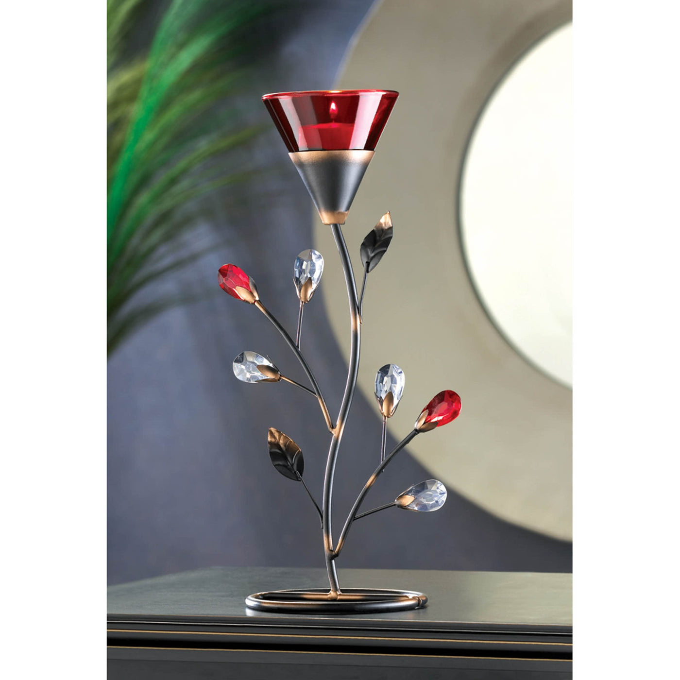 RUBY BLOSSOM TEALIGHT HOLDER