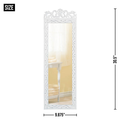 ELEGANT WHITE WALL MIRROR