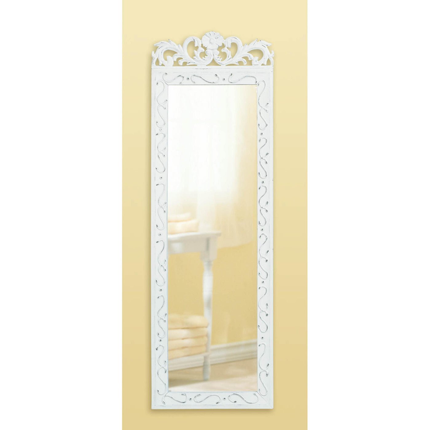 ELEGANT WHITE WALL MIRROR