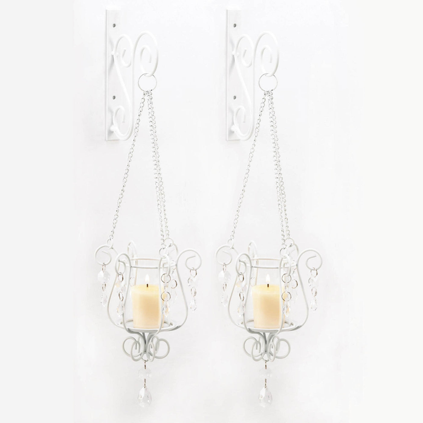 BEDAZZLING PENDANT SCONCE DUO