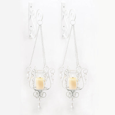 BEDAZZLING PENDANT SCONCE DUO