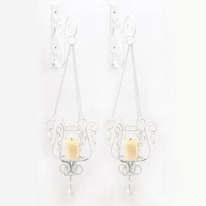 BEDAZZLING PENDANT SCONCE DUO