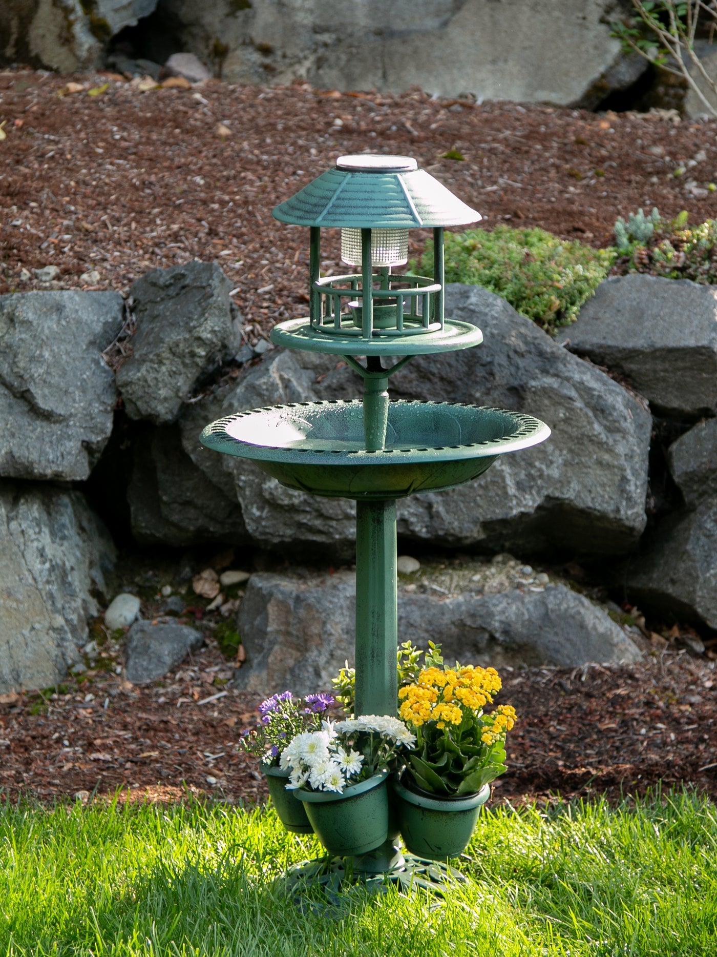 VERDIGRIS GARDEN CENTERPIECE