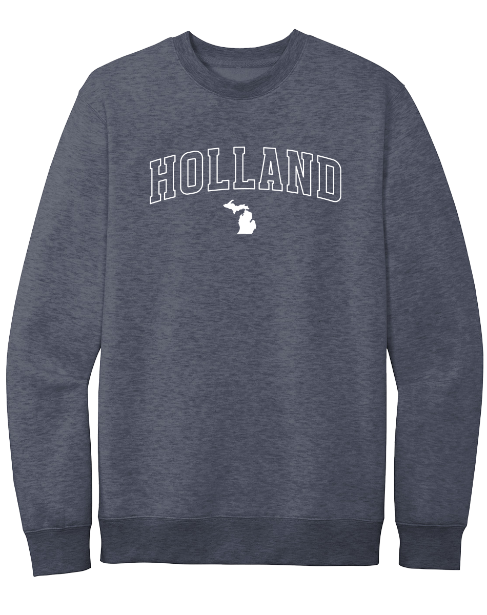 Holland Crewneck Sweatshirt: Heather Royal / 2XL