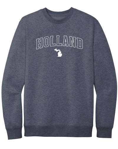 Holland Crewneck Sweatshirt: Heather Royal / 2XL