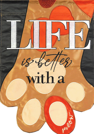 😲 Flag Life Is Better With A Cat 29x42