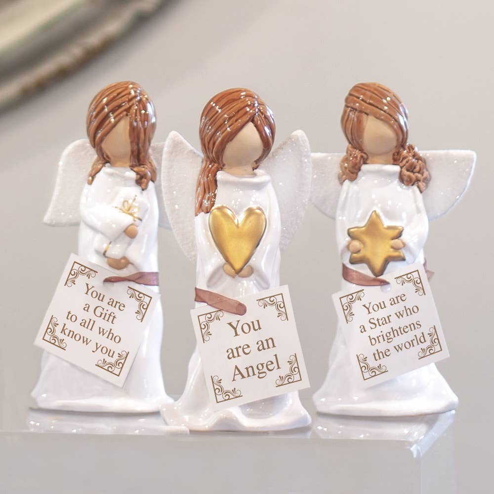 Adorable Clay Angels Decorative Figurine Set