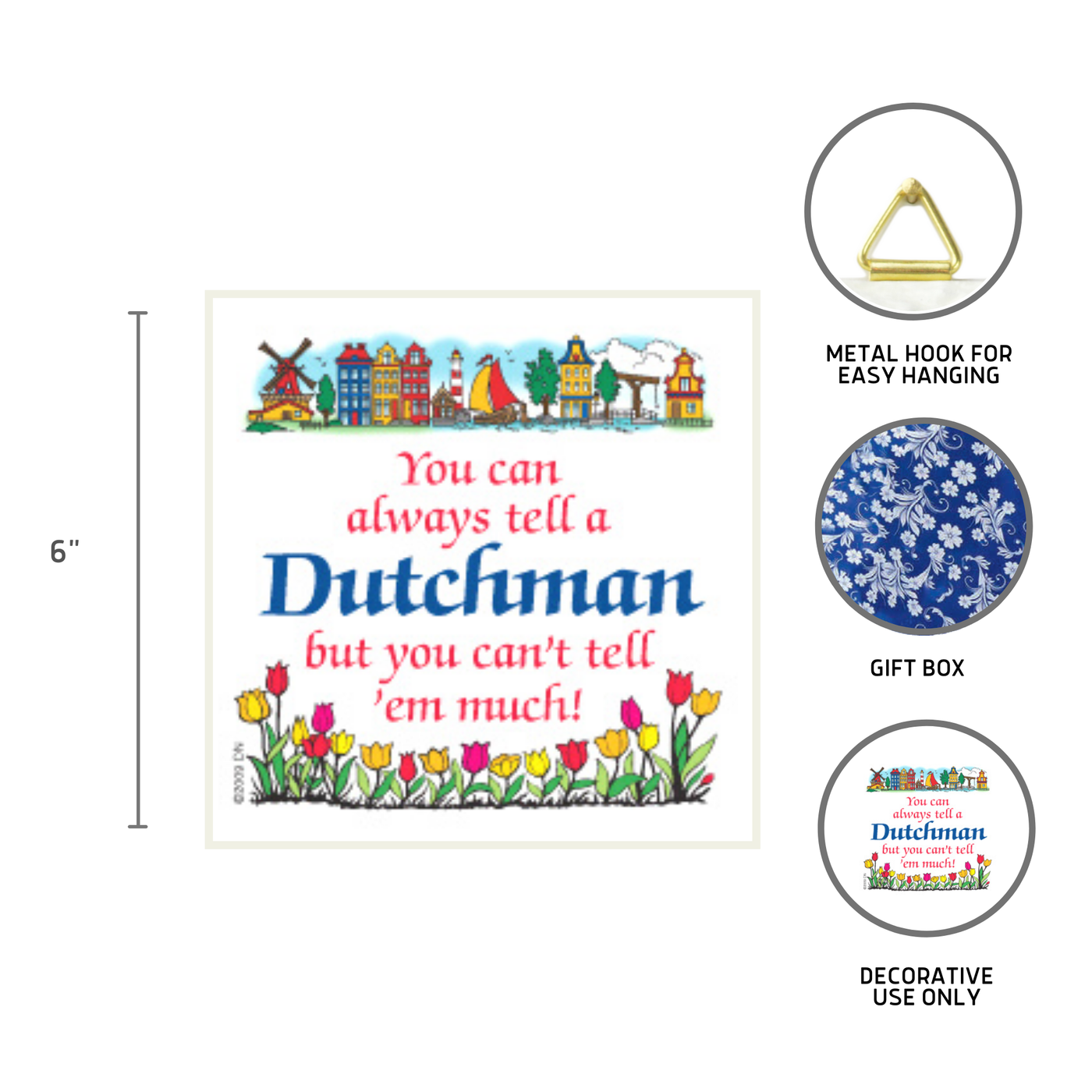 Decorative Wall Plaque Tell A Dutchman