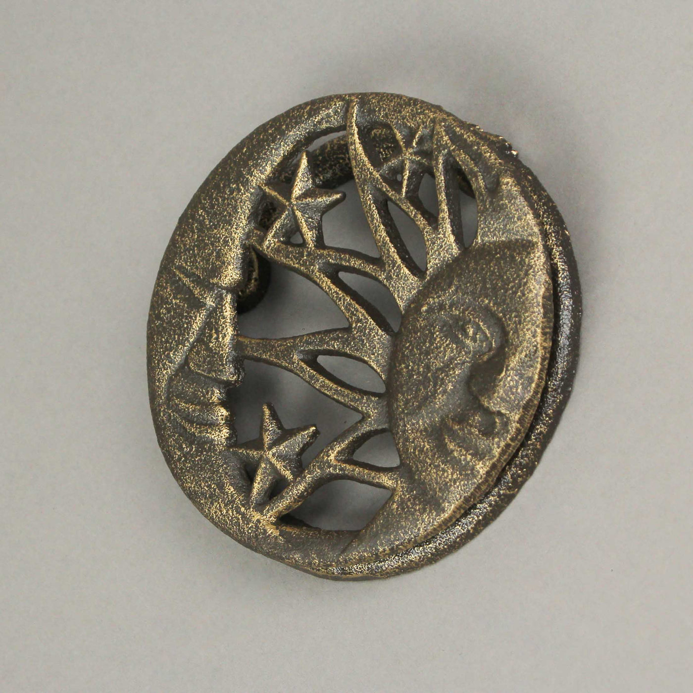 Celestial Cast Iron Door Knocker - Bronze