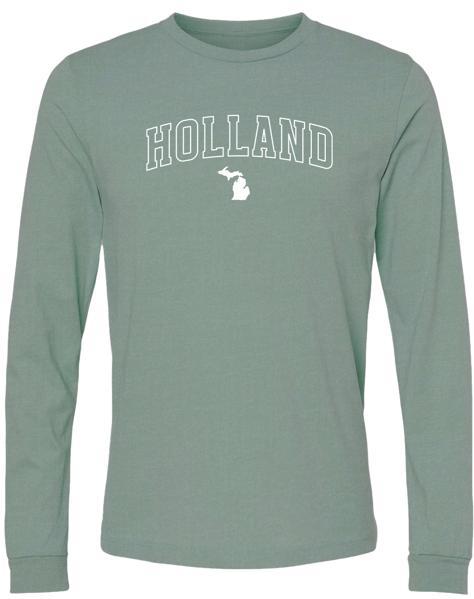 Holland Long Sleeve T-Shirt: Heather Mauve / XXL
