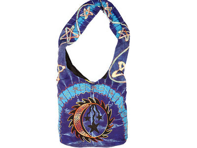 CELESTIAL ZEN AARI EMBROIDERY COTTON PEDDLER BAG