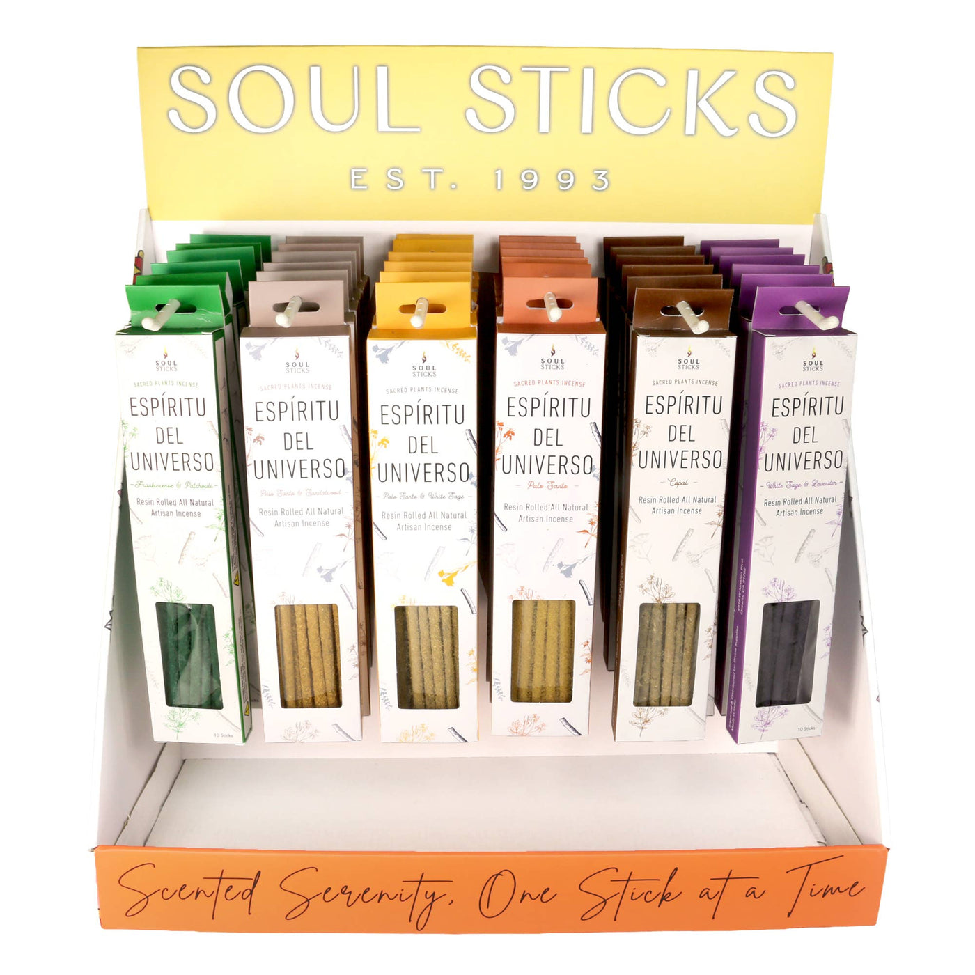 Espiritu Del Universo Incense Countertop Display Unit (CDUs): Buy 24 or more at $1.50 / 1