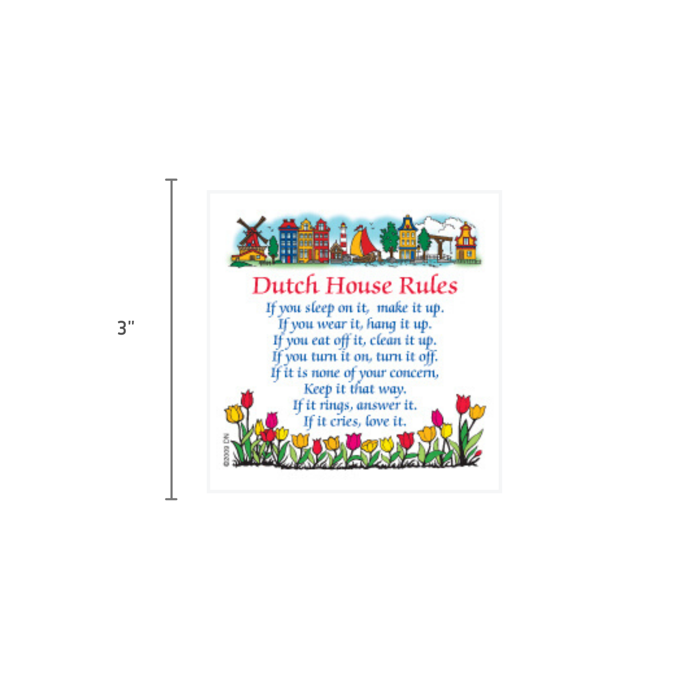 Dutch Magnet "Dutch House Rules"