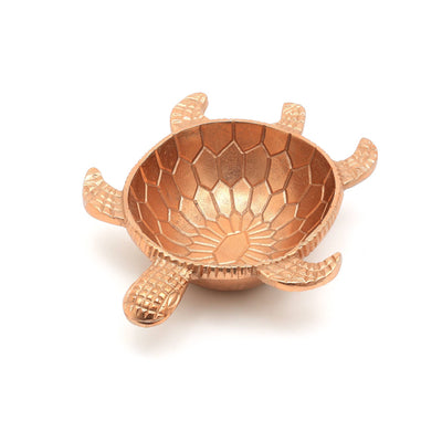 Decorative Turtle Bowl with Antique Copper Finish-10.5" Dia
