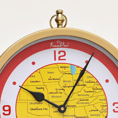 Decorative Desk Clock - Table Clock: 10x1.75x12"