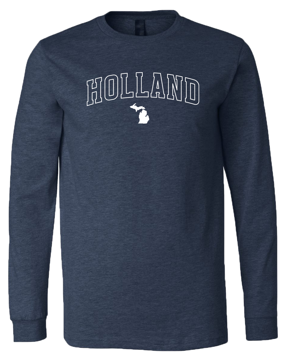 Holland Long Sleeve T-Shirt: Heather Mauve / XXL