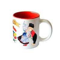 I Love Holland Coffee Mug With Dutch Kissing Couple