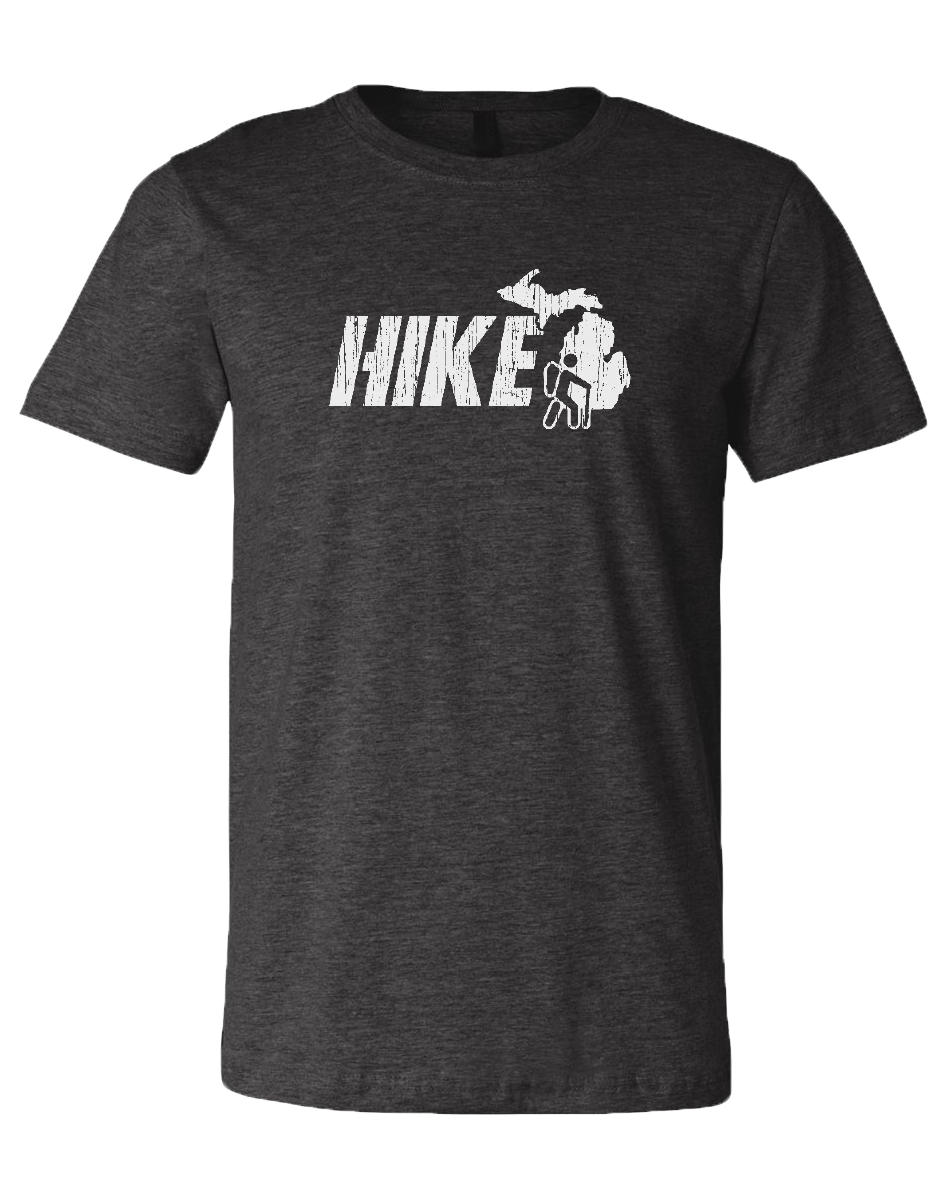 Hike Michigan Unisex T-Shirt: Heather Lake Blue / XXL
