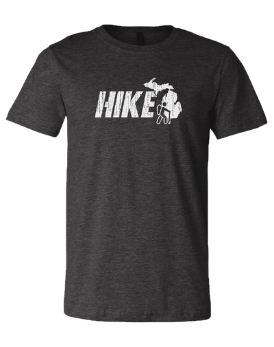 Hike Michigan Unisex T-Shirt: Heather Lake Blue / XXL