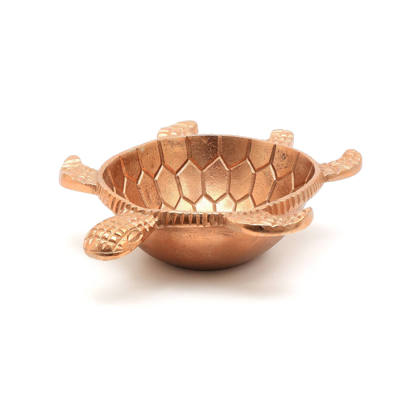 Decorative Turtle Bowl with Antique Copper Finish-10.5" Dia