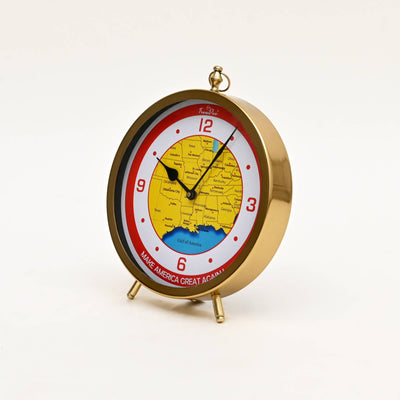 Decorative Desk Clock - Table Clock: 10x1.75x12"