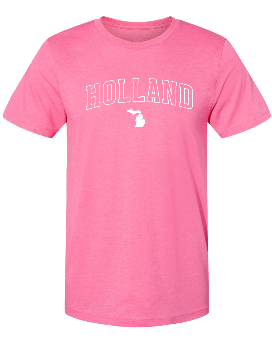 Holland Unisex T-Shirt: Heather Lake Blue / XXL