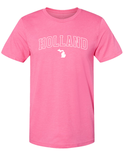 Holland Unisex T-Shirt: Heather Lake Blue / XXL