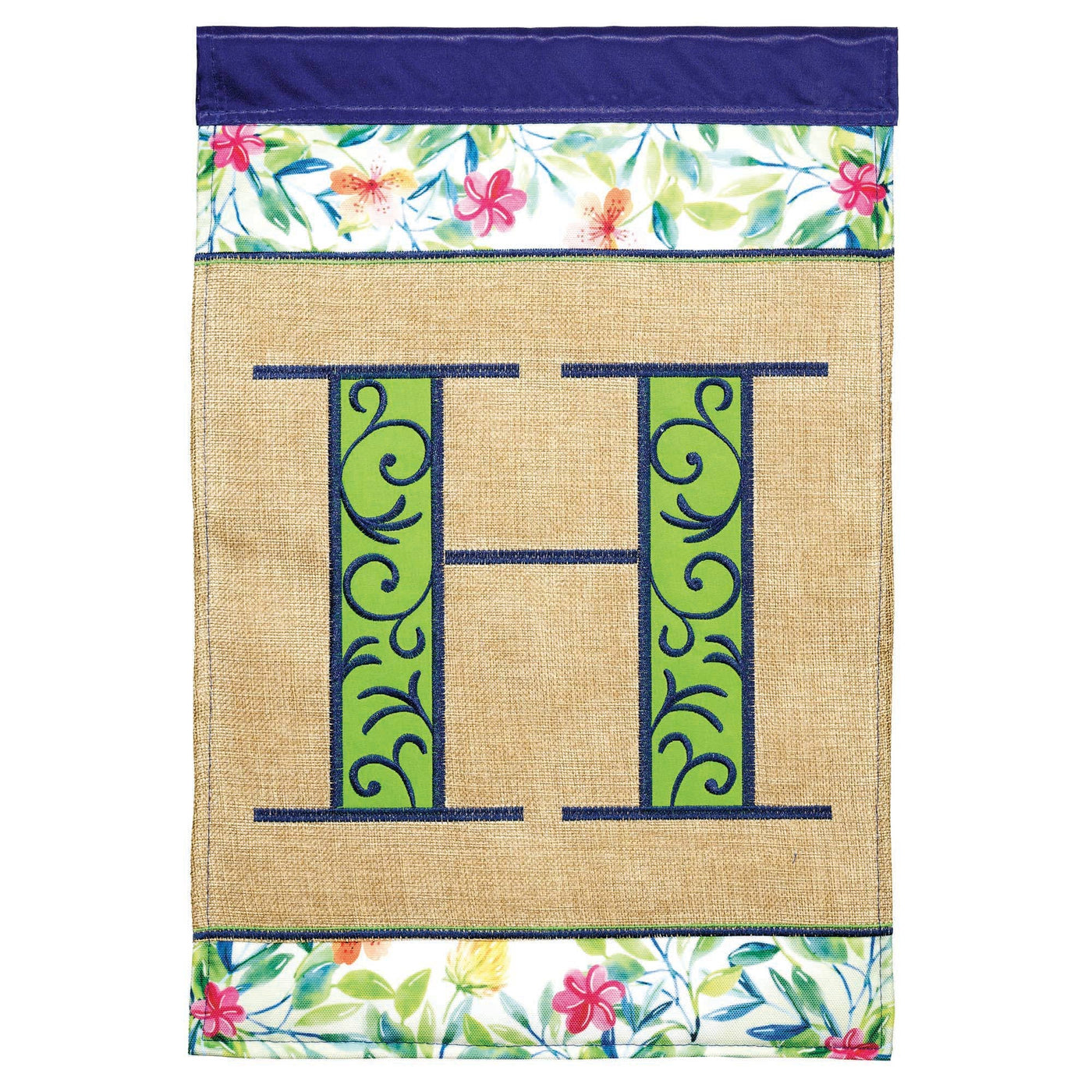 😲 FLG DAPP MONOGRAM H SPRING BLAP/PRT GRDN